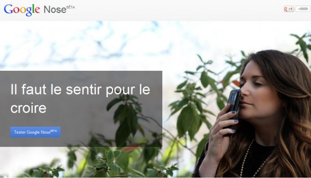 Google Nose, le poisson d’avril par Google