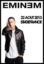 Eminem - Affiche du concert du 22 aout à Paris au Stade de France