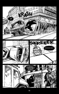 Planche de la BD Zombie Walk avec le tram de Strasbourg