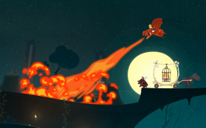 Tableau du dragon dans le jeu Tiny Thief