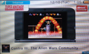 Contra III Miiverse Wii U 3DS