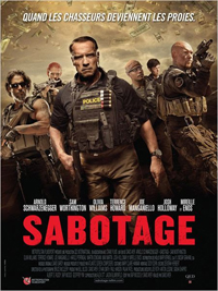 Affiche du film Sabotage avec Arnold Schwarzenegger